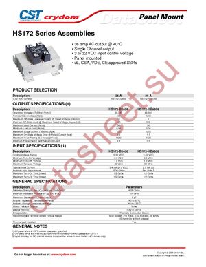 HS172-D2450 datasheet  